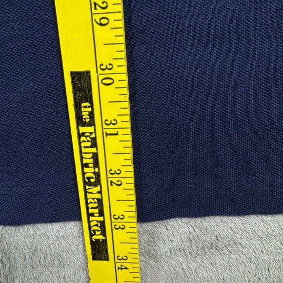 Polo Ralph Lauren 3XB Big Navy Blue Polo Shirt Red Pony Cotton Knit - Picture 7 of 8